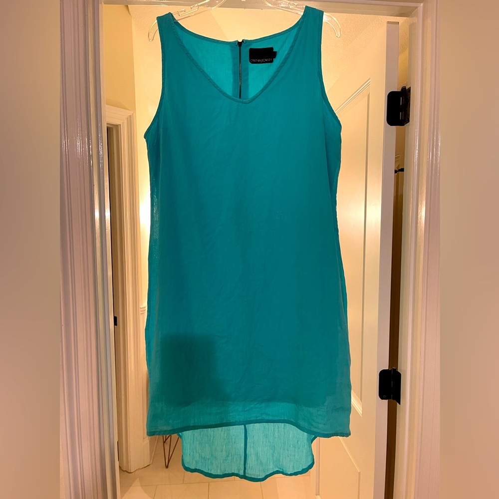Cynthia Rowley lined linen dress size 8-10.